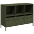 Aparador de acero laminado en frío verde oliva 101,5x39x73,5