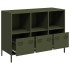 Aparador de acero laminado en frío verde oliva 101,5x39x73,5