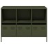 Aparador de acero laminado en frío verde oliva 101,5x39x73,5