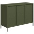 Aparador de acero laminado en frío verde oliva 101,5x39x73,5