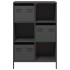 Aparador de acero negro 68x39x103,5
