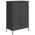 Aparador de acero negro 68x39x103,5