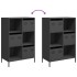 Aparador de acero negro 68x39x103,5