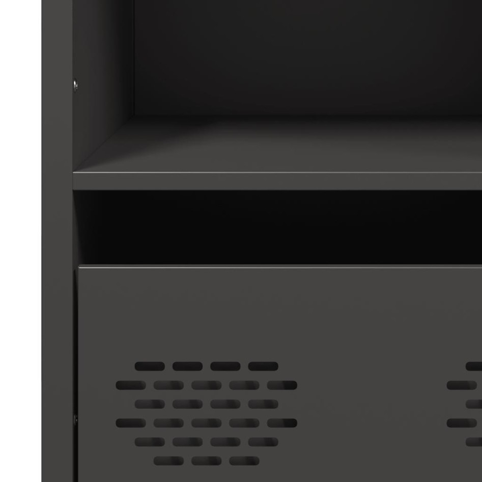 Aparador de acero negro 68x39x103,5