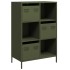 Aparador de acero verde oliva 68x39x103,5