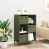 Aparador de acero verde oliva 68x39x103,5