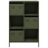 Aparador de acero verde oliva 68x39x103,5