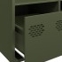 Aparador de acero verde oliva 68x39x103,5