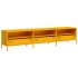 Mueble TV acero laminado en frío amarillo mostaza