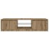 Mueble de TV luces LED madera roble artisan 140x40x35,5
