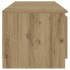 Mueble de TV luces LED madera roble artisan 140x40x35,5