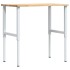 Banco de trabajo madera maciza de roble 100x60x(71,5-98)
