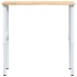 Banco de trabajo madera maciza de roble 100x60x(71,5-98)