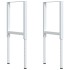 Banco de trabajo madera maciza de roble 100x60x(71,5-98)