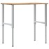 Banco de trabajo madera maciza de roble 100x60x(71,5-98)