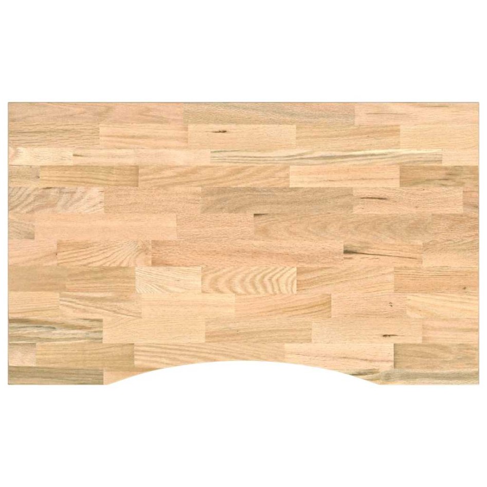 Banco de trabajo madera maciza de roble 100x60x(71,5-98)