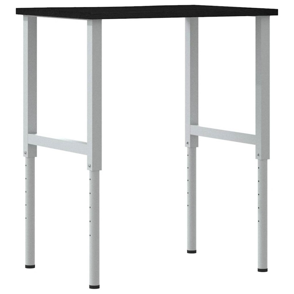 Banco de trabajo madera roble marrón oscuro 80x60x(71,5-98)