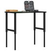 Banco de trabajo madera roble marrón oscuro 100x60x(71,5-98) cm