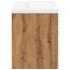 Juego de muebles baño 2 piezas madera ingeniería roble