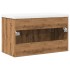 Juego de muebles baño 2 piezas madera ingeniería roble