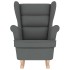 Silla mecedora de tela gris oscuro 74x90x102