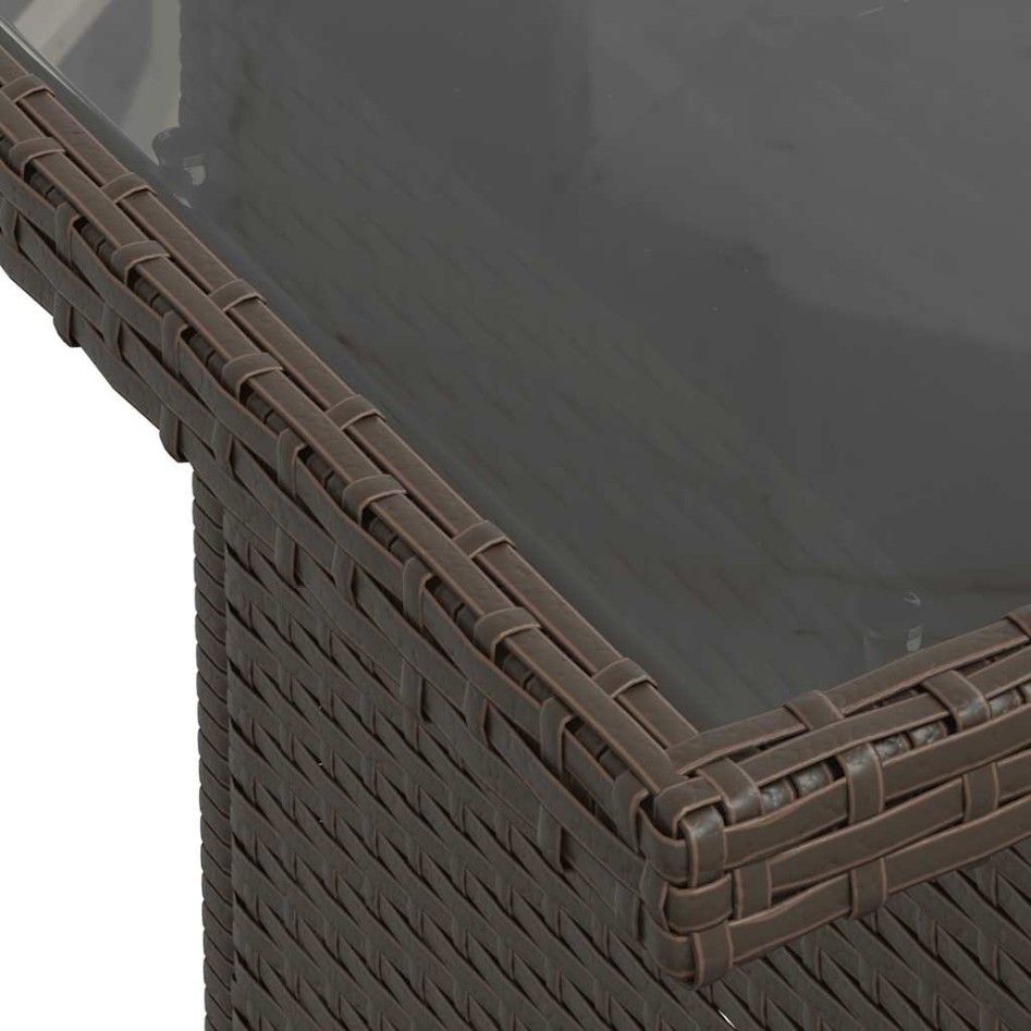 Set sofás de jardín 6 piezas y cojines ratán sintético