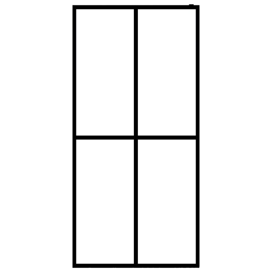 Mampara de ducha vidrio templado esmerilado 118x190