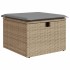 Set sofás de jardín 7 piezas y cojines ratán sintético
