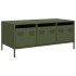 Mesa de centro acero laminado frío verde oliva 101,5x50x43,5
