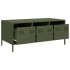 Mesa de centro acero laminado frío verde oliva 101,5x50x43,5