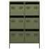 Aparador acero verde oliva 68x39x101,5