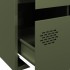 Aparador acero verde oliva 68x39x101,5