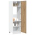 Mueble frigorífico madera ingeniería roble artisan 60x57x207