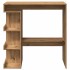 Mesa bar con estante almacenaje roble artisan 100x48x101,5