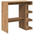 Mesa bar con estante almacenaje roble artisan 100x48x101,5