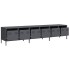 Mueble de TV acero laminado en frío antracita 202x39x43,5