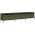 Mueble TV acero laminado en frío verde oliva 202x39x43,5