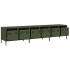 Mueble TV acero laminado en frío verde oliva 202x39x43,5