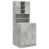 Muebles para lavadora 2 pzas madera de ingeniería gris