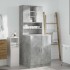 Muebles para lavadora 2 pzas madera de ingeniería gris