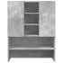 Muebles para lavadora 2 pzas madera de ingeniería gris