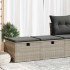 Set sofás jardín y cojines 2 pzas ratán sintético acacia