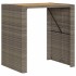Set bar jardín con cojines 3 pzas ratán sintético acacia