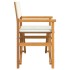 Sillas de director plegables 2 uds madera maciza teca