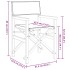 Sillas de director plegables 2 uds madera maciza teca