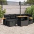 Set de sofás de jardín y cojines 8 piezas ratán sintético