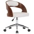 Silla comedor giratoria madera curvada cuero sintético