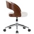 Silla comedor giratoria madera curvada cuero sintético