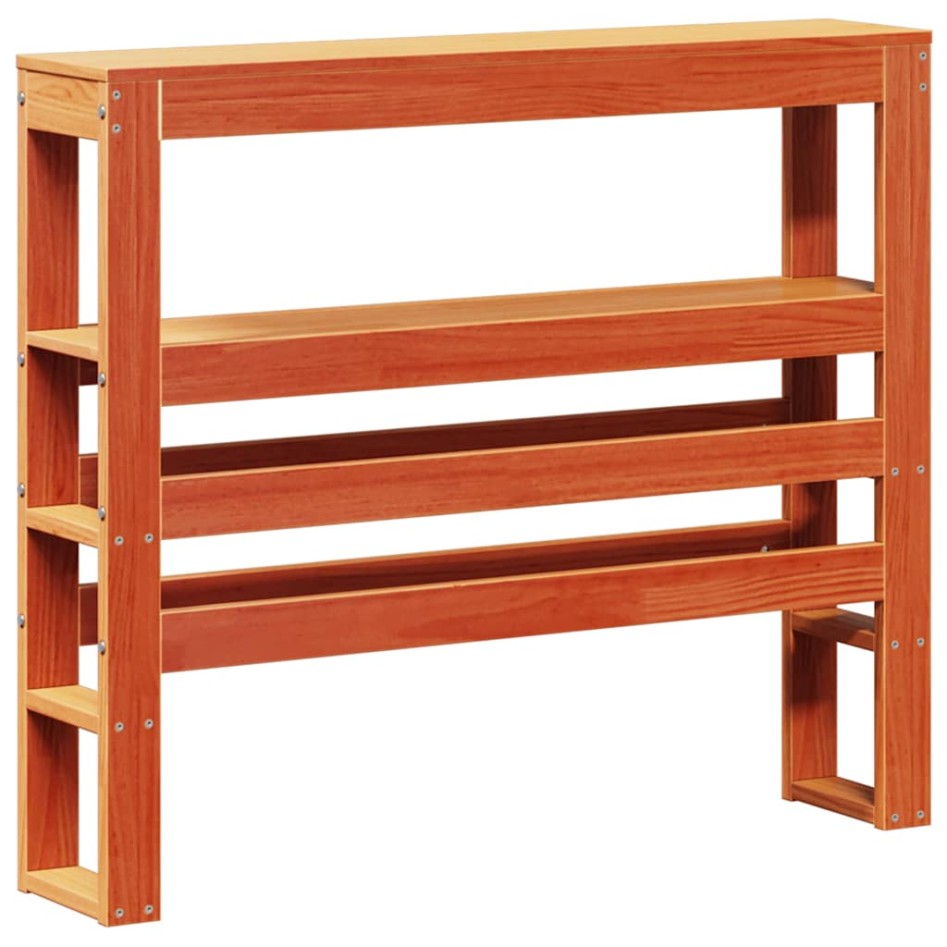 Estructura de cama sin colchón madera de pino marrón 90x200