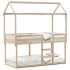 Cama litera sin colchón madera maciza de pino 90x190